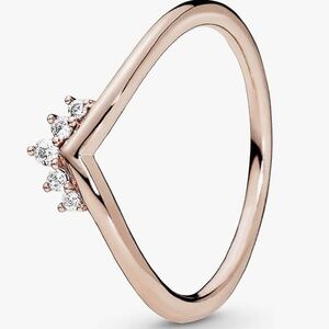 Pandora Tiara Wishbone rose gold ring